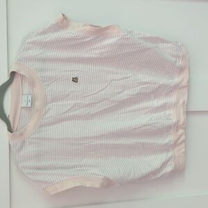 Teddy Fresh Pink and White Striped Top 2XL